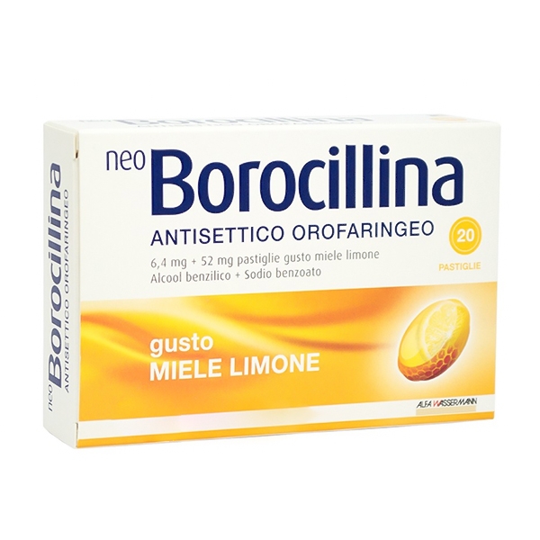 neoborocillina antisettico orofaringeo gusto miele e limone