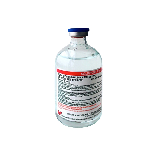 Sodio cloruro 0,9% (soluzione fisiologica) - 0,9% soluzione per infusione  per tutte le specie 20 flaconi pp da 500ml