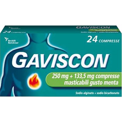 GAVISCON*24CPR MENT250+133,5MG